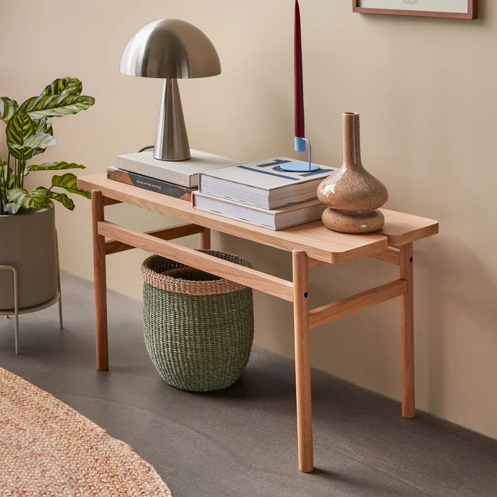 Hübsch Interior - Split Couchtisch, 120 x H 45 cm, Eiche natur