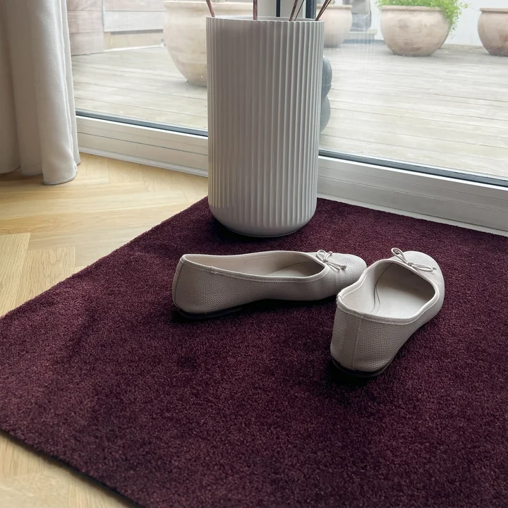 tica copenhagen - Fussmatte, 60 x 90 cm, Unicolor bordeaux