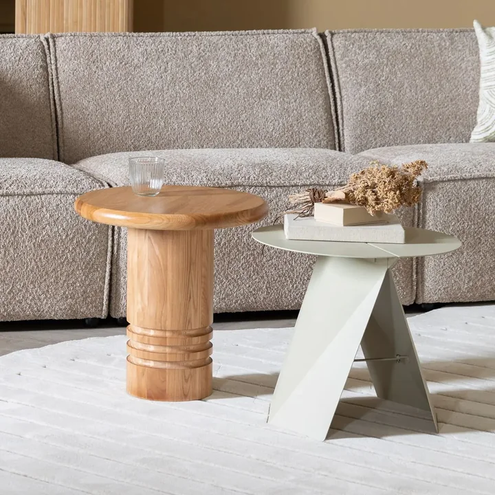 Zuiver - Foldy Beistelltisch, klappbar, beige