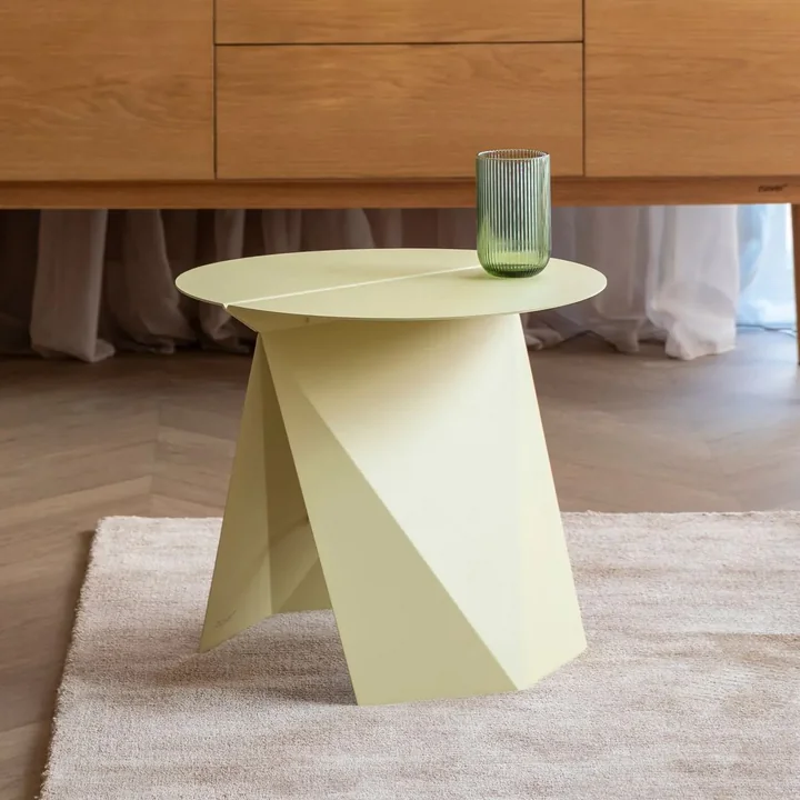 Zuiver - Foldy Beistelltisch, klappbar, lemon