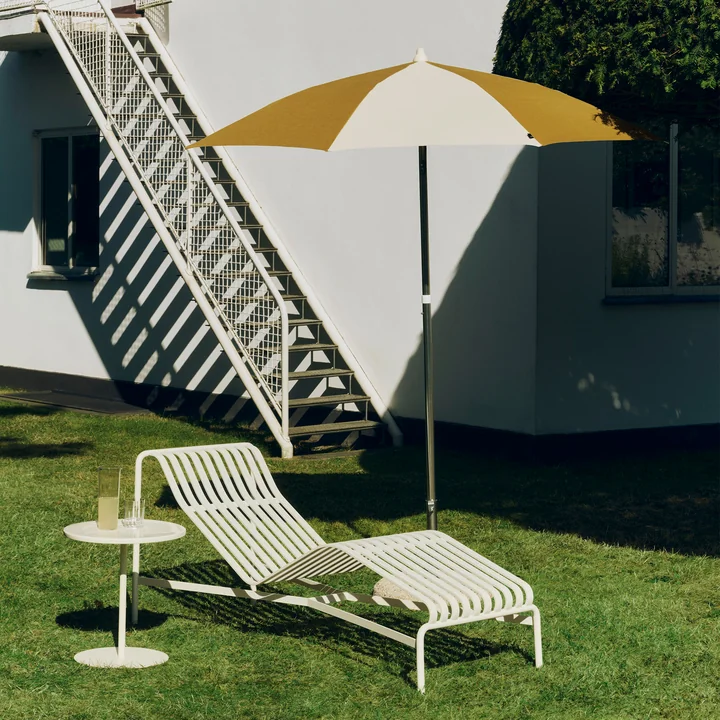 HAY - Terrazza Sonnenschirm, achteckig, Ø 200 cm, off-white / ocker