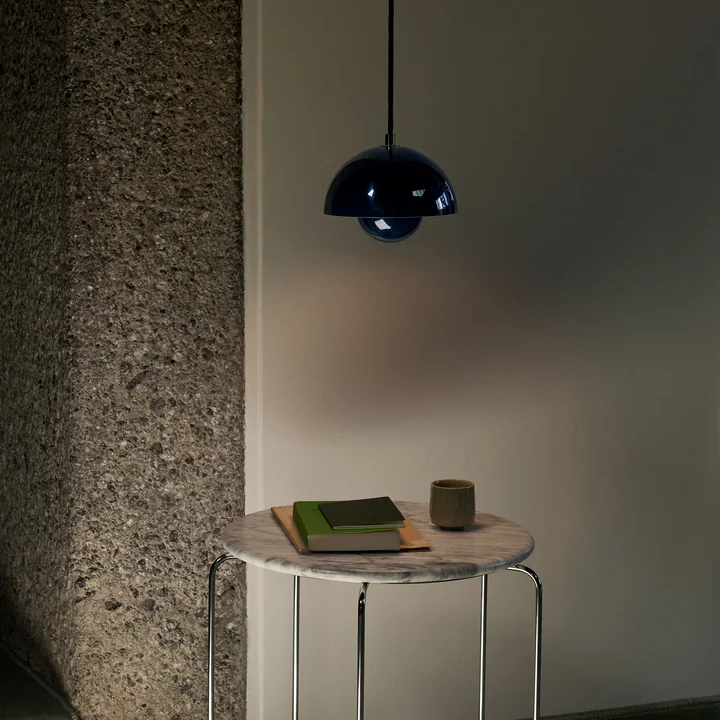 &Tradition - FlowerPot Pendelleuchte VP10, stahlblau