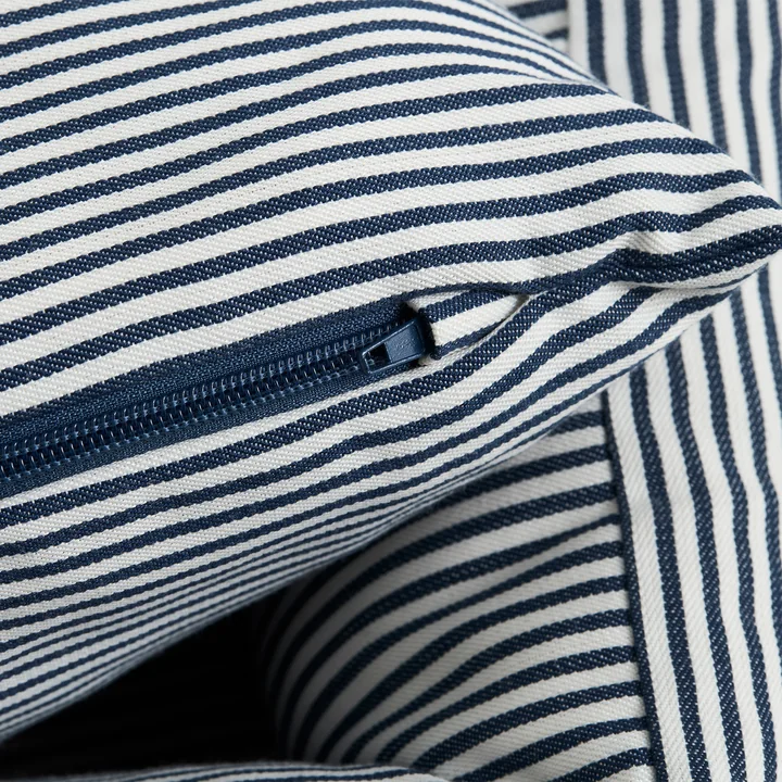 HAY - Hundebett, Zip, L, blau / weisse Streifen