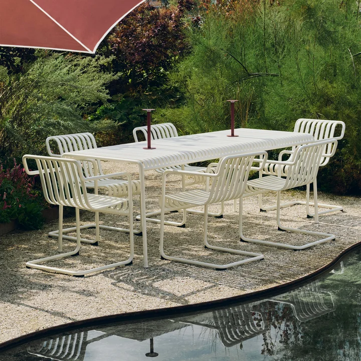 HAY - Palissade Tisch, rechteckig, 220 x 90 cm, cream white