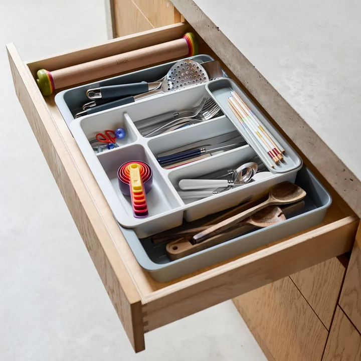 Joseph Joseph - DrawerStore Ausziehbarer Organizer (8-Fächer), light stone