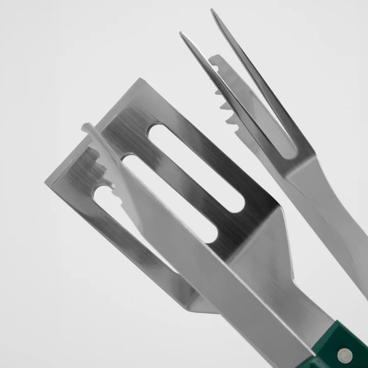 Nicolas Vahé - BBQ Werkzeug, Edelstahl, grün (3er-Set)