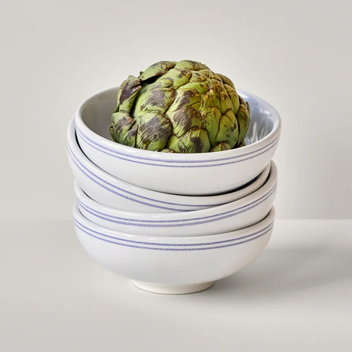 Nicolas Vahé - Bistro Schüssel Ø15,5 cm, blau / weiss