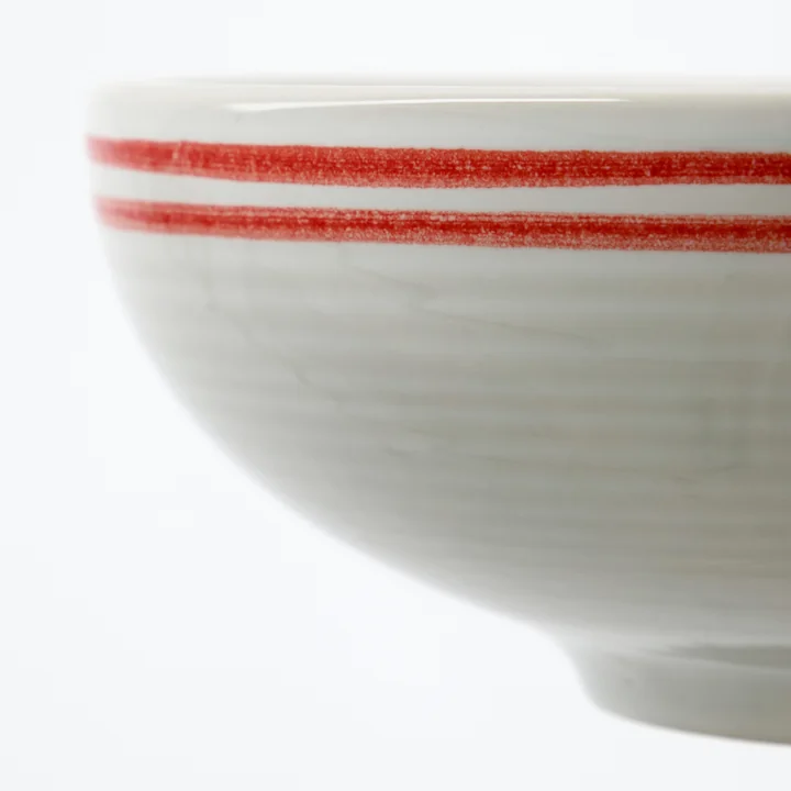 Nicolas Vahé - Bistro Schüssel Ø15,5 cm, rot / weiss 
