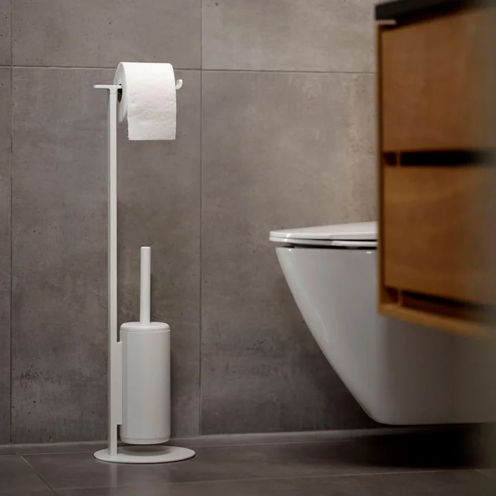 Zone Denmark - Toilettenbutler mit Bürste Rim, 74 cm, weiss