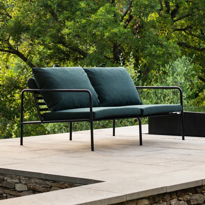 HOUE - AVON Sofa 2-Sitzer, schwarz / alpine