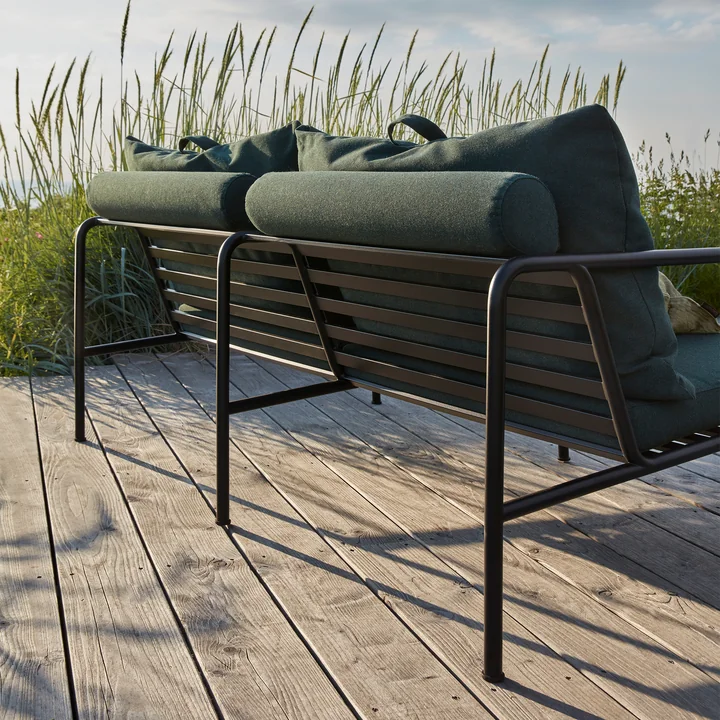 HOUE - AVON Sofa 2-Sitzer, schwarz / alpine