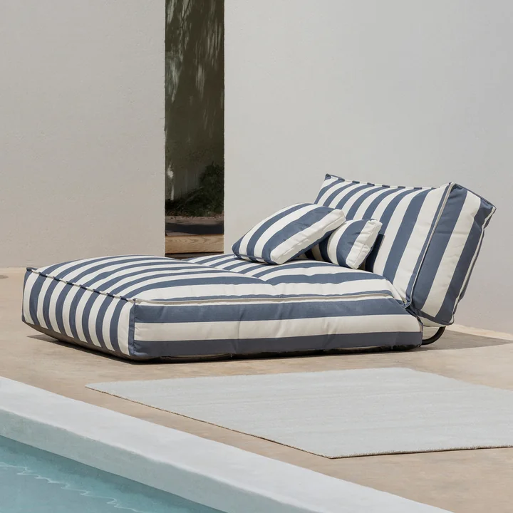Blomus - Stay Outdoor-Bett, 120 x 190 cm, lily white / key largo