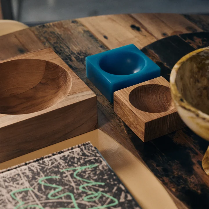 HKliving - Pop cube, small, blau