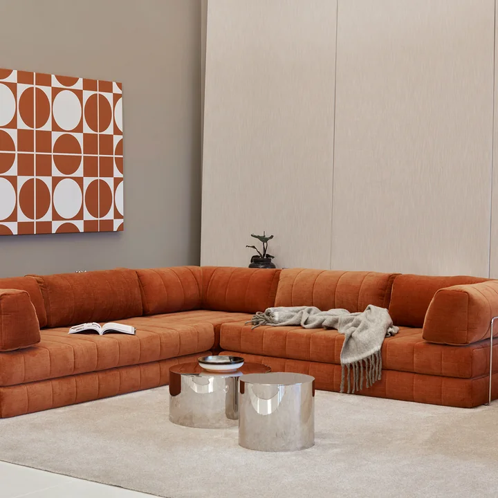 Innovation Living - Cozypad Schlafsofa & Pouf mit Rückenpolster / Armlehne