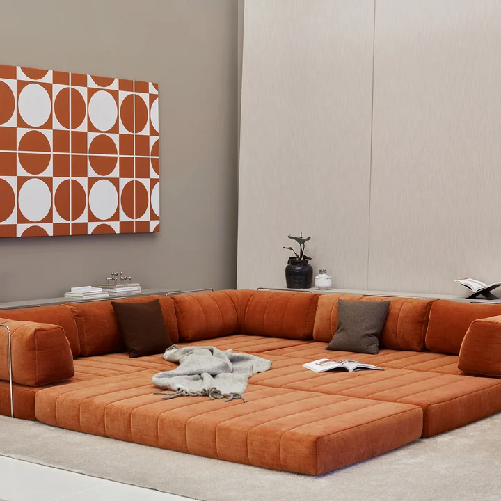 Innovation Living - Cozypad Schlafsofa & Pouf mit Rückenpolster / Armlehne
