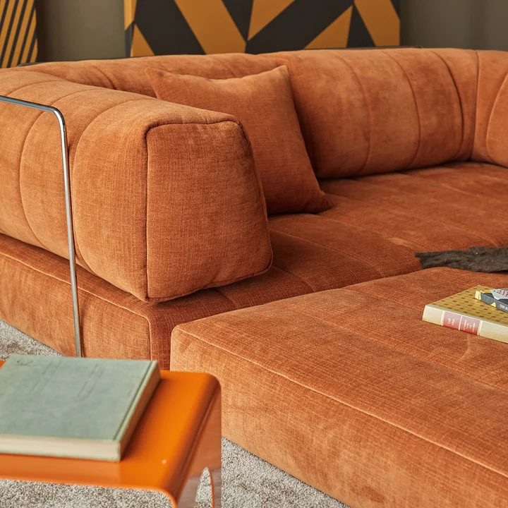 Innovation Living - Cozypad Schlafsofa, rust-orange-Stoff-412-Esina