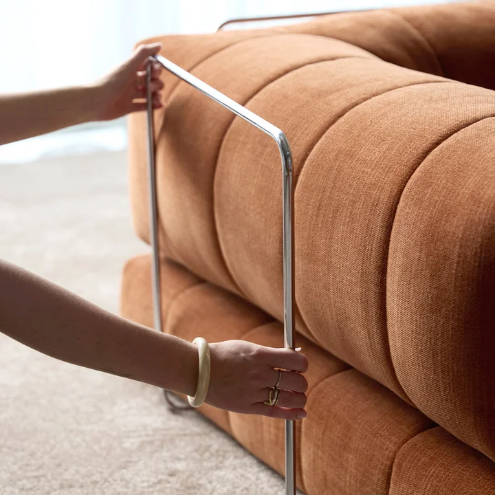 Innovation Living - Cozypad Schlafsofa, rust-orange-Stoff-412-Esina