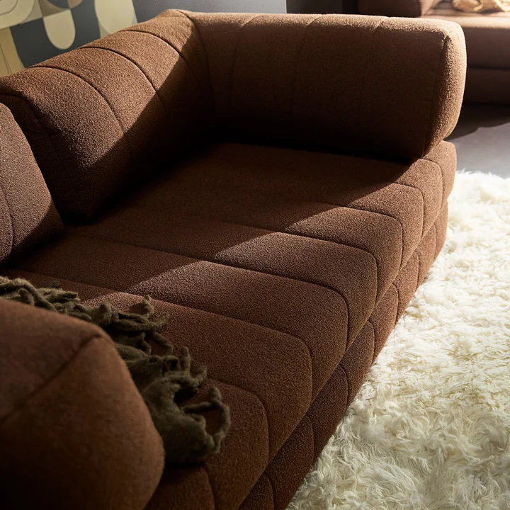 Innovation Living - Cozypad Schlafsofa, 2 L-förmige Rückenpolster, rust orange (Stoff 412 Esina)