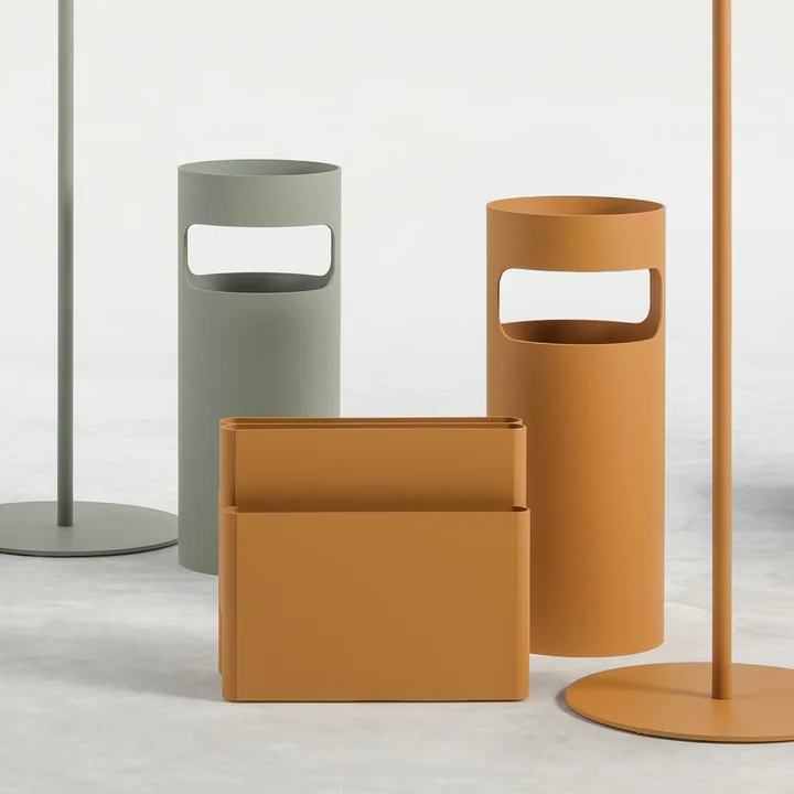Kartell - Portaombrelli Schirmständer, mat green und mat brown