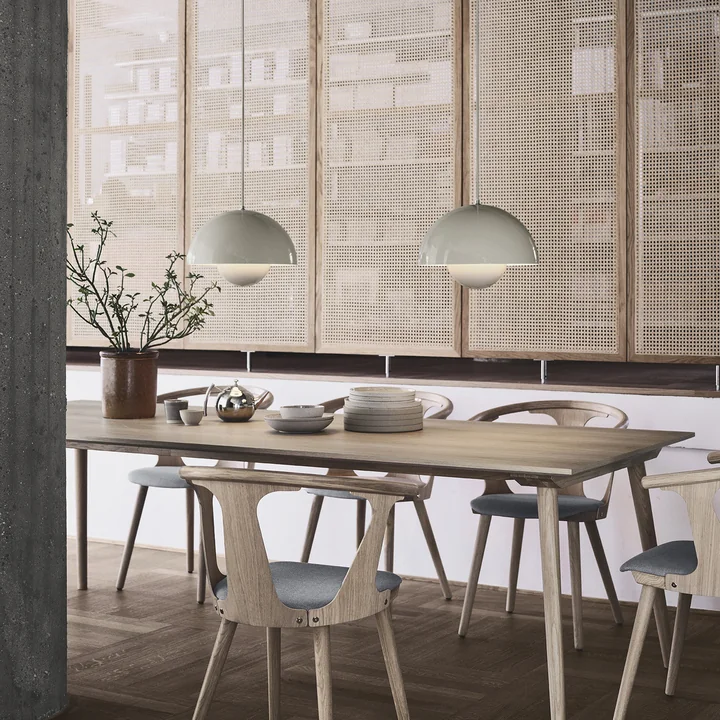 &Tradition - FlowerPot Pendelleuchte VP7, grau-beige