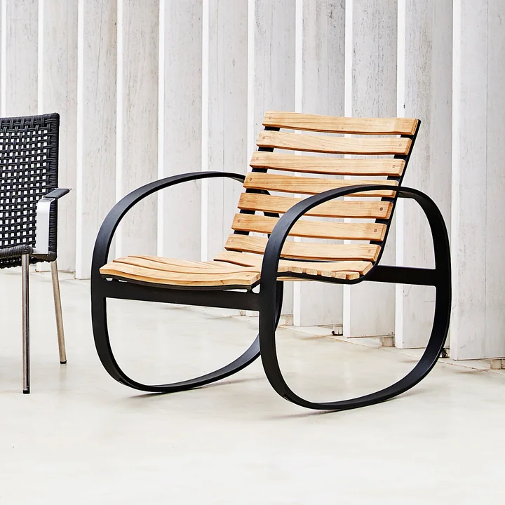 Cane-line - Parc Schaukelstuhl Outdoor, lava grey