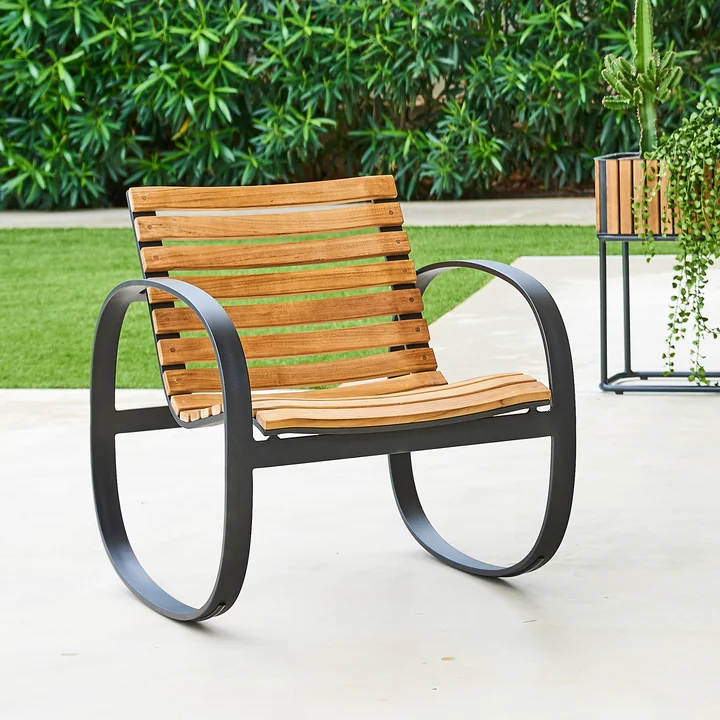 Cane-line - Parc Schaukelstuhl Outdoor, lava grey