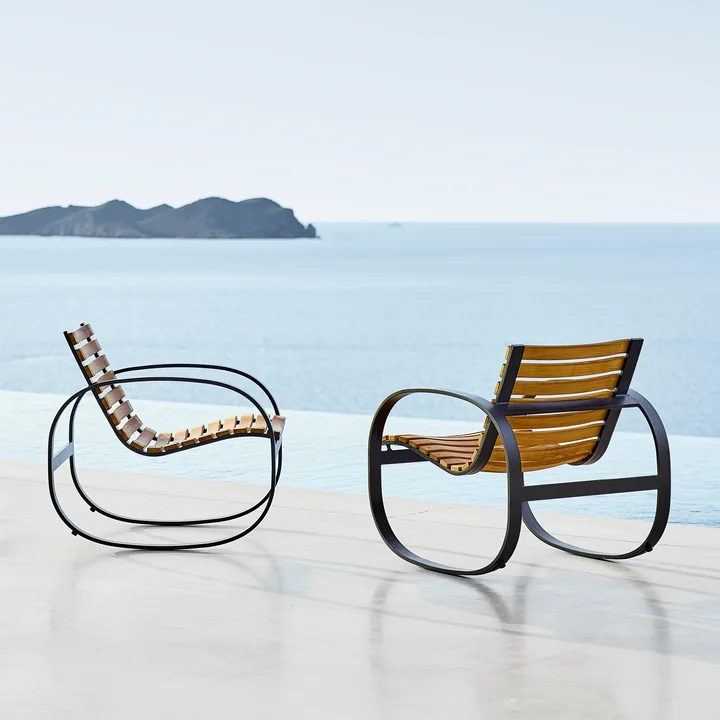 Cane-line - Parc Schaukelstuhl Outdoor, lava grey