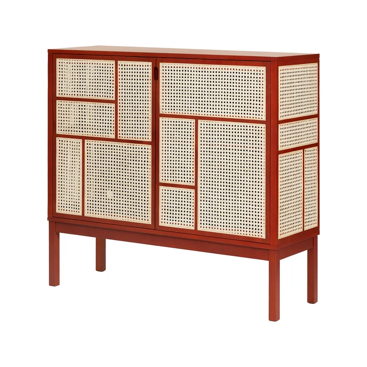 Design House Stockholm - Air Sideboard mit Beinen, rot