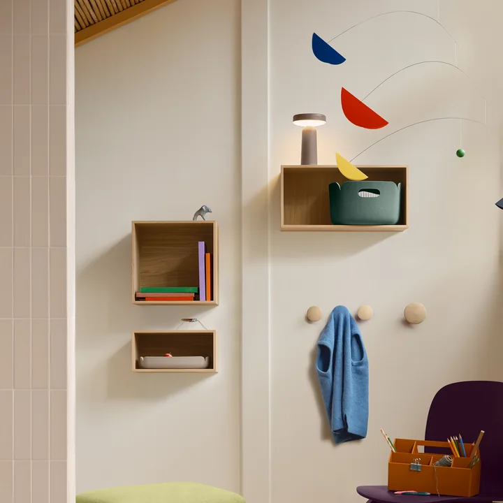 Muuto - Mini Stacked System Regalmodul, small / Eiche