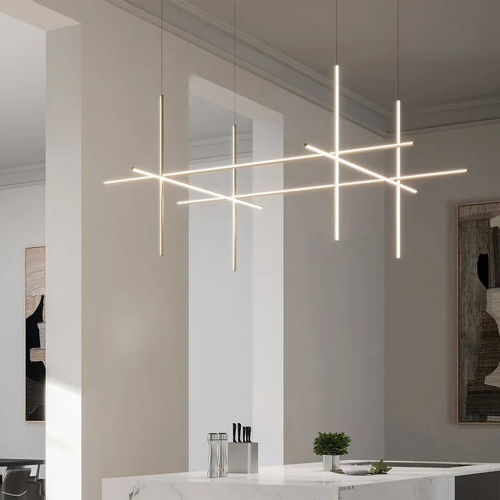 Flos - Coordinates S4 LED Pendelleuchte, argent moon