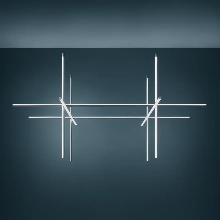 Flos - Coordinates S4 LED Pendelleuchte, argent moon