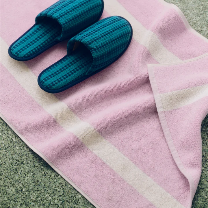 HAY - Stripe Badematte 50 x 80 cm, cool pink