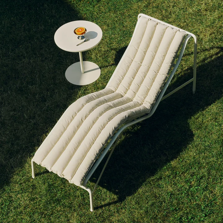 HAY - Palissade Soft Quilted Cushion, für Chaise Longue, cremeweiss
