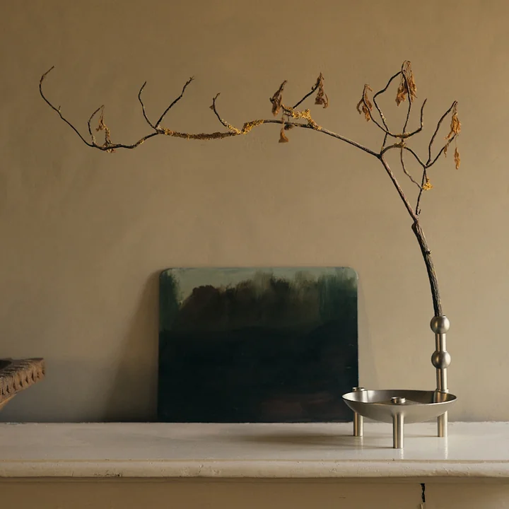 Stoff Nagel - Vase, Chrom