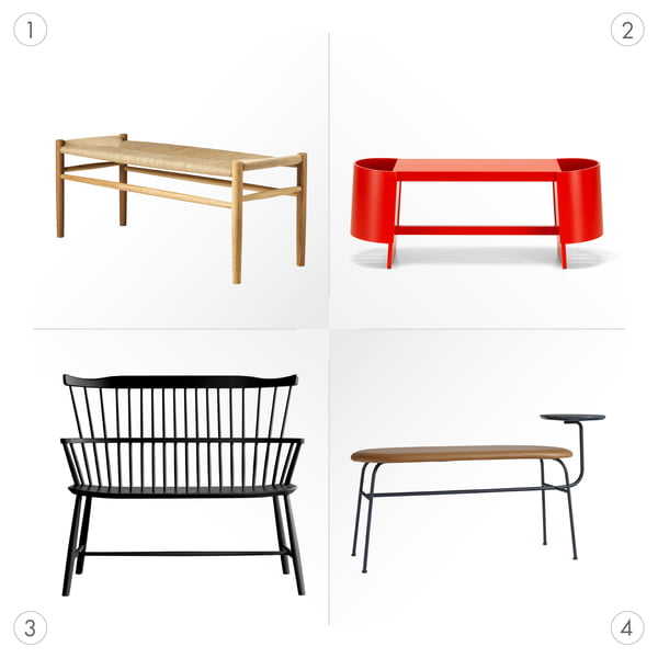 Sitzbänke in grosser Design-Vielfalt