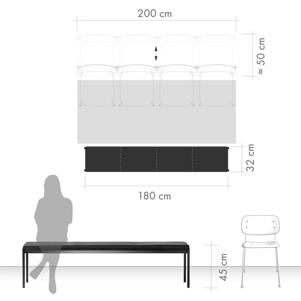 Sitzbänke - die richtige Grösse und Höhe