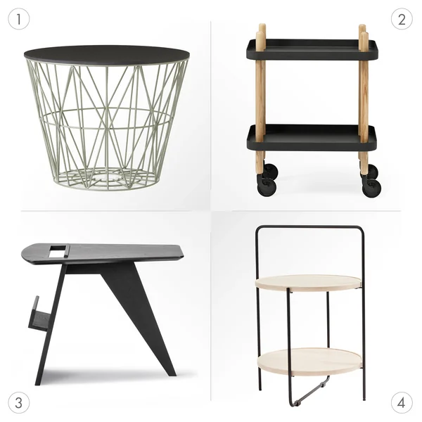 Beistelltisch mit Zusatzfunktionen