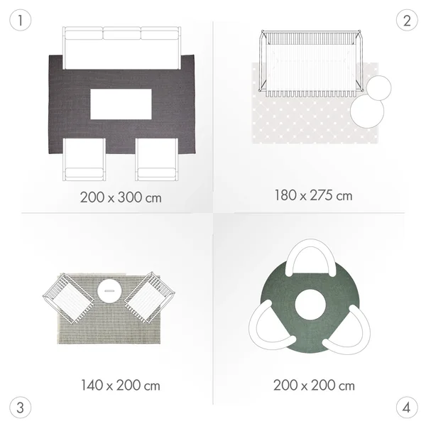 Die richtigen Masse für den Outdoor-Teppich