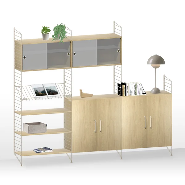 String - Regalsystem, Eiche