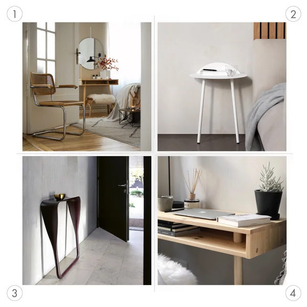 Konsolentische: verschiedene Einsatzorte