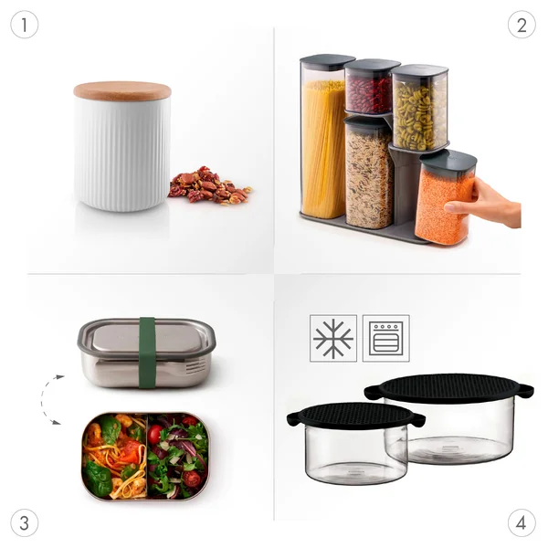 Nutzungsarten der Vorratsdosen und Vorratsgläser