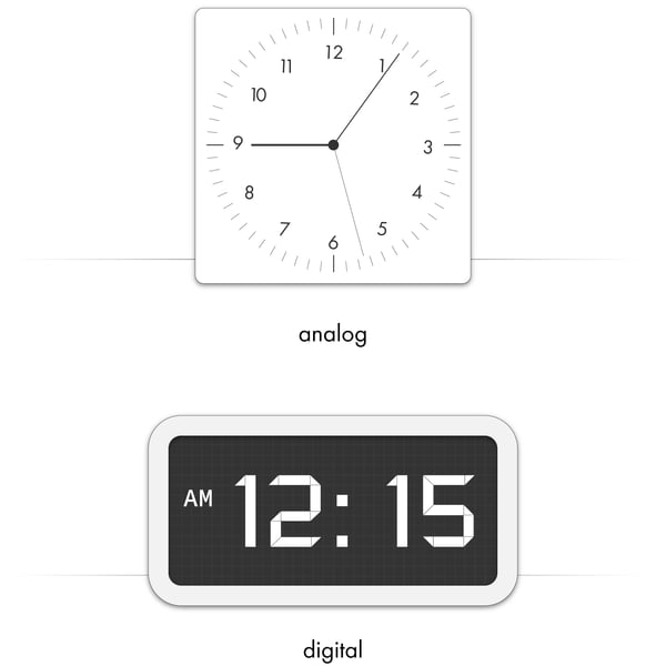 Digitaluhr Analogsignal Wecker Analoguhr - gebrochene Uhr png