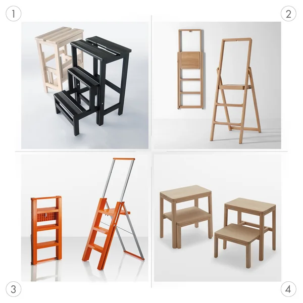 Klappmechanismen von Design-Trittleitern