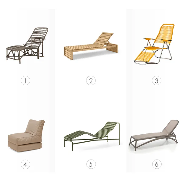 PUK - Gartenliegen - Übersicht Material