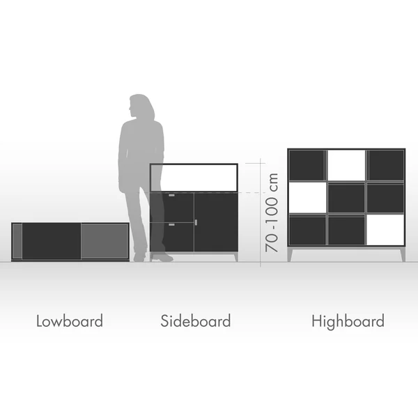 PUK Sideboards Low Side High