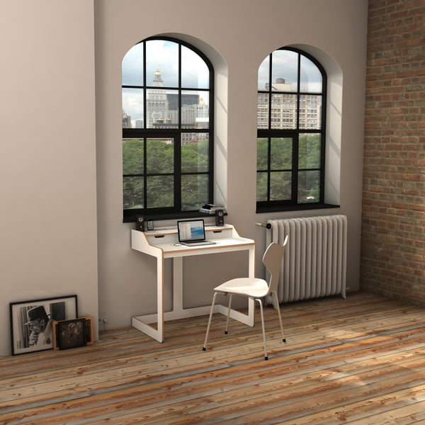 Müller Möbelwerkstätten - Plane Sekretär, weiss