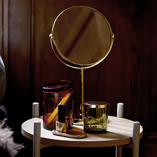 Bloomingville - Aufbewahrungsglas mit Deckel (2er-Set), grün/ gold