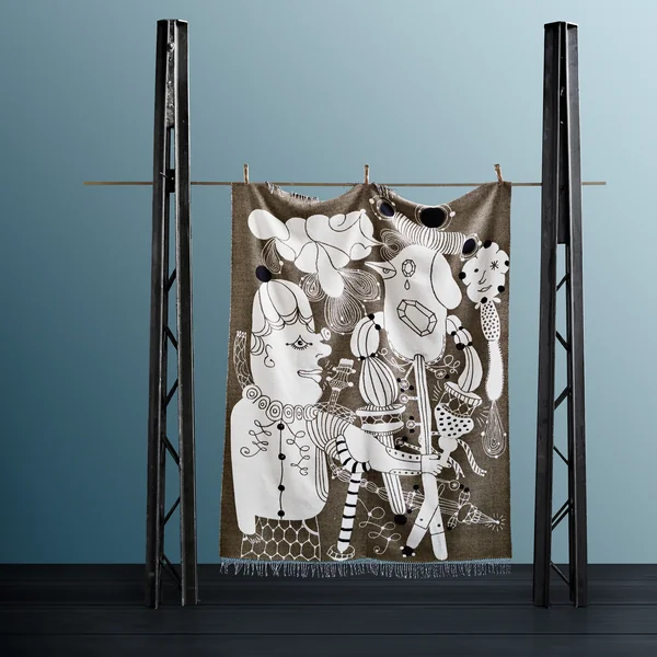 Die Fritz Hansen - Wolldecke by Jaime Hayon in gold