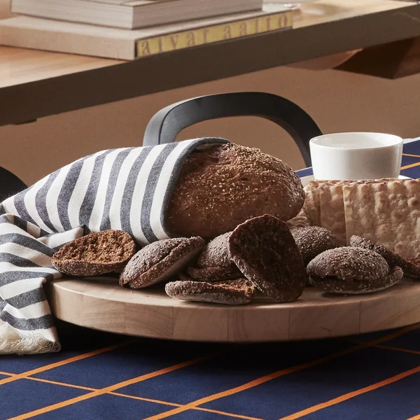 Marimekko - Tasaraita Geschirrtuch, 50 x 70 cm, schwarz / weiss