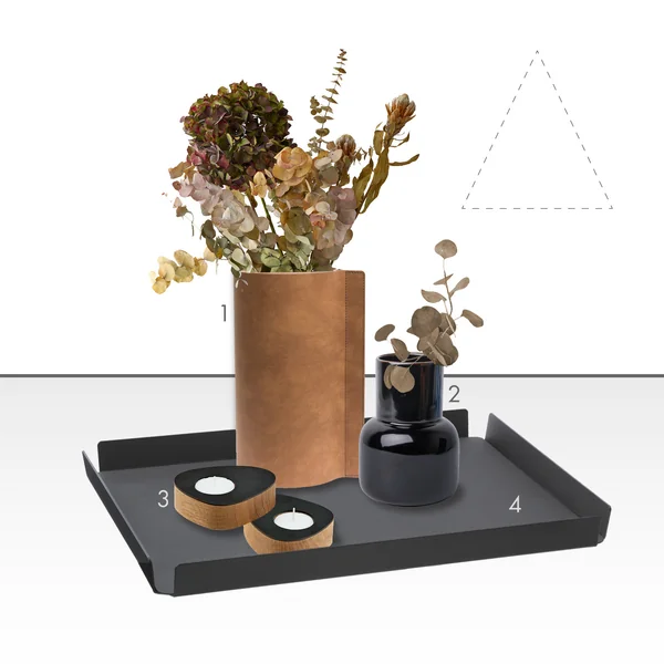 Tisch dekorieren - Grafik Centerpiece